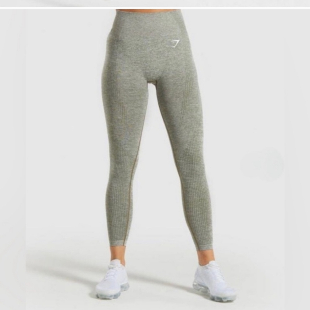 Gymshark vital seamless leggings heather green size small